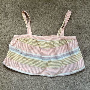 Flowy beachy cropped top